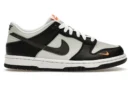 Nike Dunk Low Black Bright Mandarin Mini Swoosh (GS)