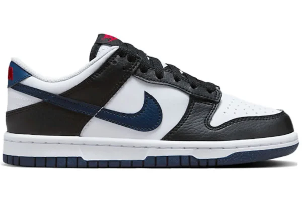 Nike Dunk Low Black White Midnight Navy (GS)