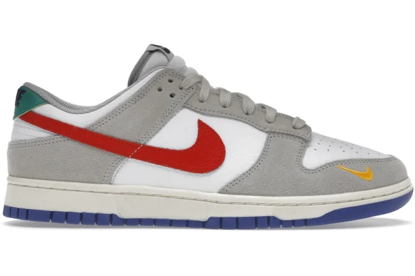Nike Dunk Low Light Iron Ore Red Blue