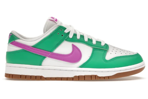 Nike Dunk Low White Stadium Green Fuchsia (Women's)