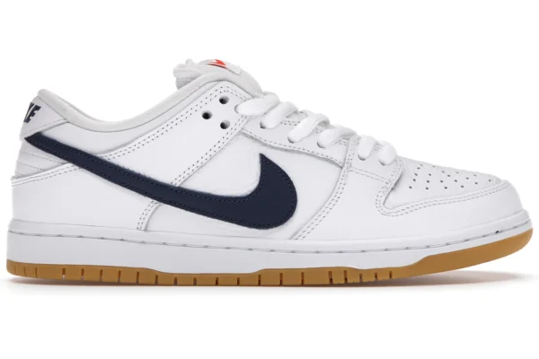 Nike SB Dunk Low Orange Label White Navy