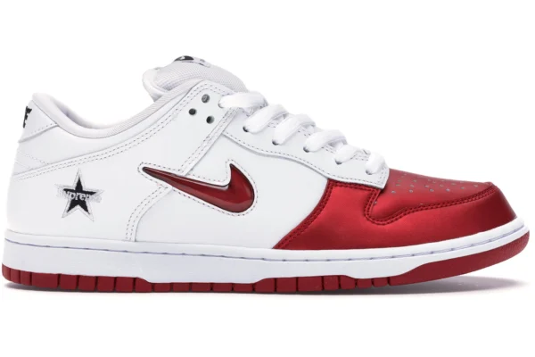 Nike SB Dunk Low Supreme Jewel Swoosh Red