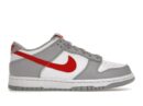 Nike Dunk Low White Wolf Grey University Red (GS)