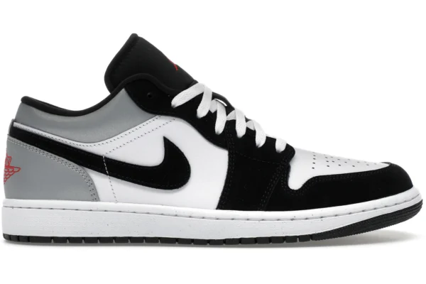 Jordan 1 Low SE White Fire Red Black Matte Silver