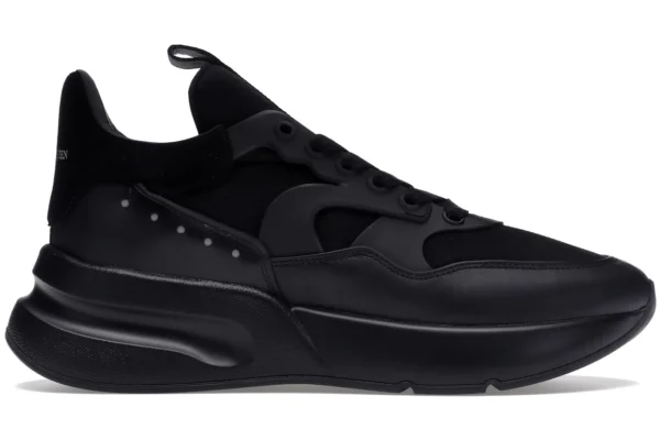 Alexander McQueen Oversized Runner Black Silver