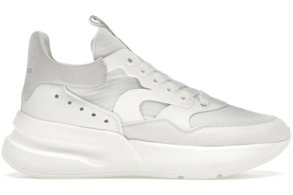 Alexander McQueen Oversized Runner White Silver