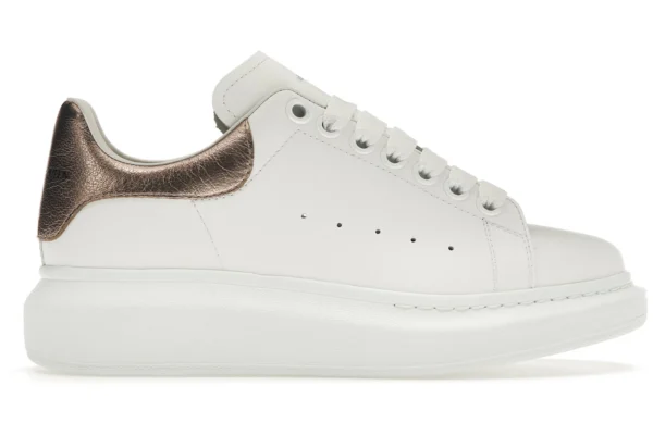 Alexander McQueen Oversized White Rose Gold (Women's)