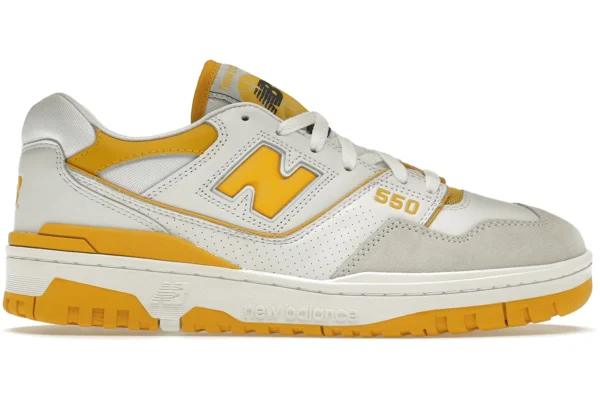 New Balance 550 Sea Salt Varsity Gold