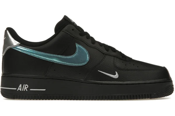 Nike Air Force 1 '07 Low Black Blue Lightning