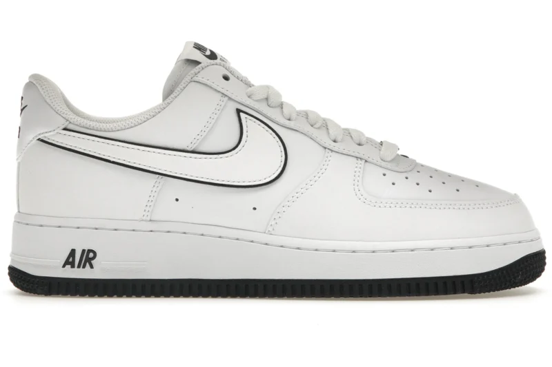Nike Air Force 1 '07 Low White Black Outline Swoosh