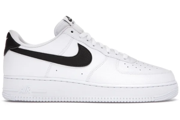 Nike Air Force 1 Low '07 White Black Pebbled Leather