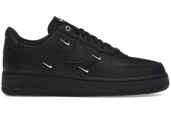 Nike Air Force 1 Low '07 LX Black Silver Mini Swoosh (Women's)