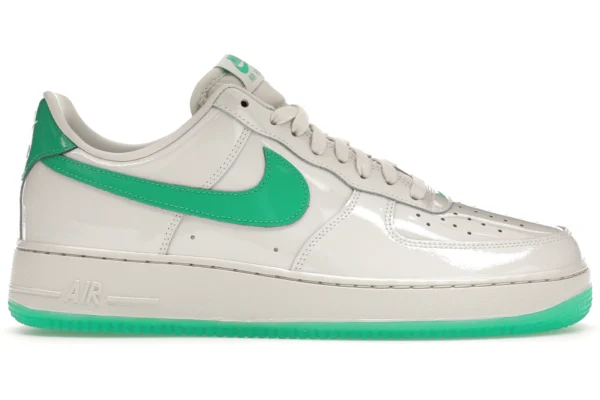 Nike Air Force 1 Low '07 Patent Platinum Tint Stadium Green