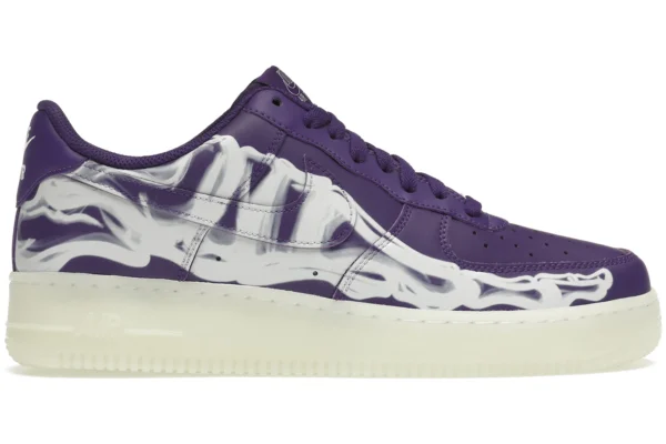 Nike Air Force 1 Low '07 QS Purple Skeleton Halloween (2021)