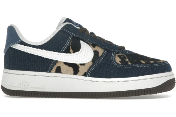 Nike Air Force 1 Low Cheetah Blue Denim (Women's)