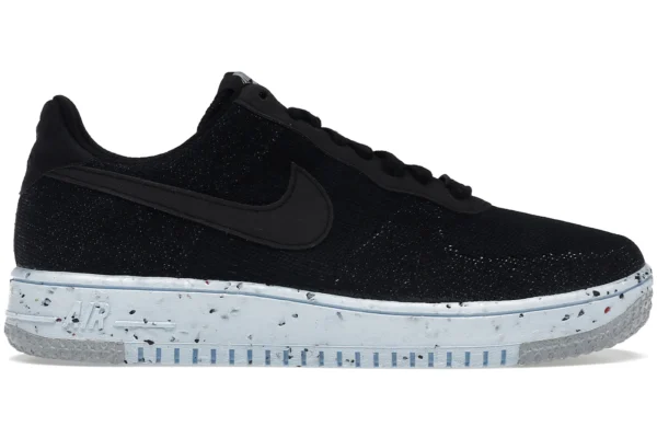 Nike Air Force 1 Low Crater Flyknit Black Chambray Blue