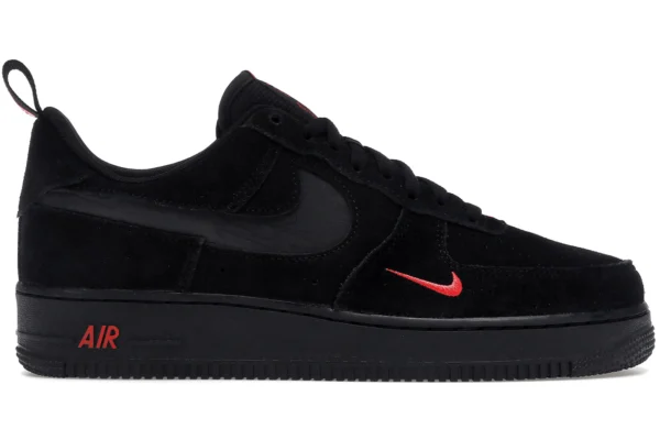 Nike Air Force 1 Low Multi-Swoosh Black Crimson