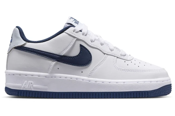 Nike Air Force 1 Low White Football Grey Midnight Navy (GS)