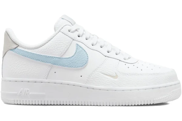 Nike Air Force 1 Low White Light Armory Blue Mini Swoosh (Women's)