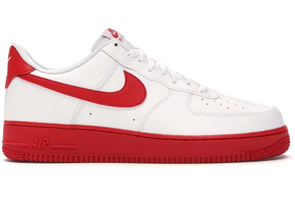 Nike Air Force 1 Low White Red Midsole