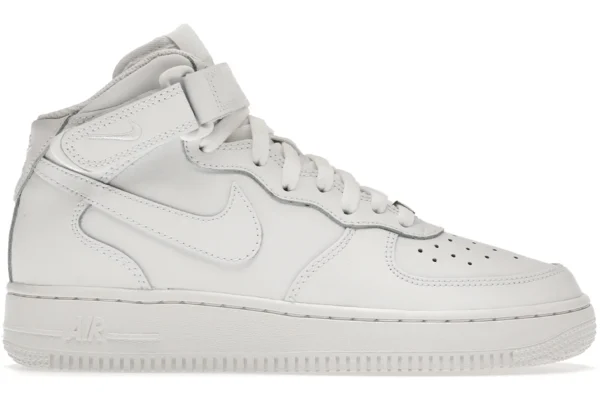 Nike Air Force 1 Mid LE Triple White (GS)