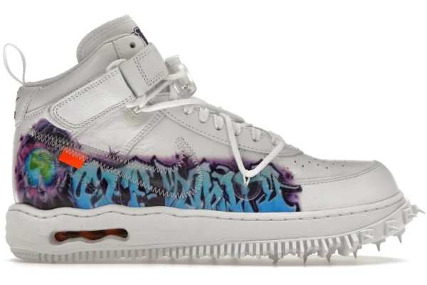 Nike Air Force 1 Mid Off-White Graffiti White