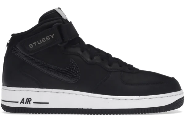 Nike Air Force 1 Mid Stussy Black White