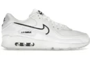 Nike Air Max 90 White Black Outlined Swoosh
