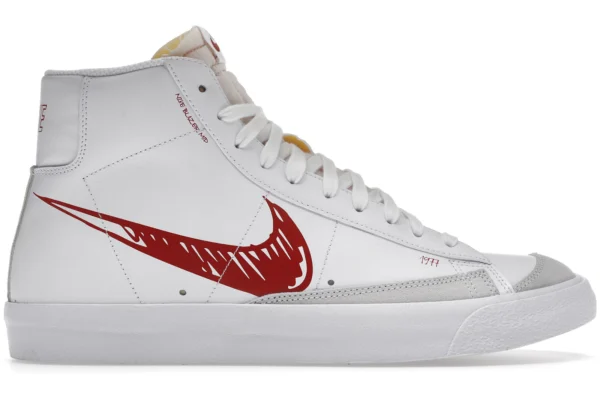 Nike Blazer Mid 77 Sketch White Red