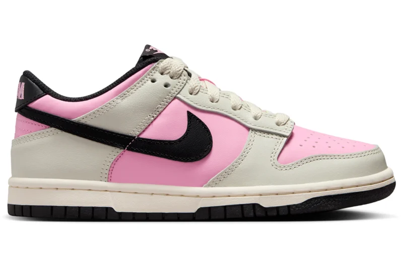 Nike Dunk Low Pink Rise Light Orewood Brown Pale Ivory Black (GS)