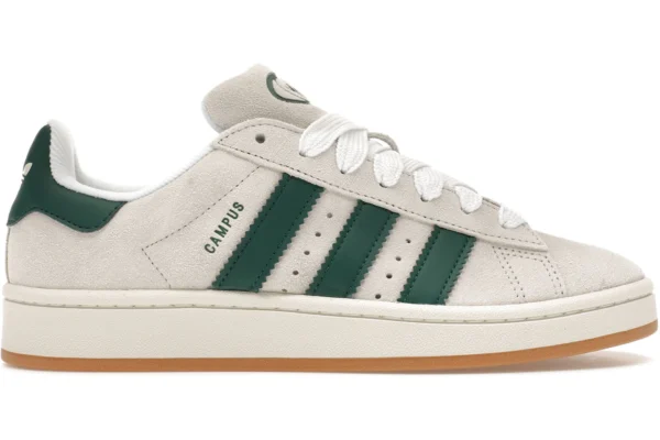 adidas Campus 00s Crystal White Collegiate Green (Women's)