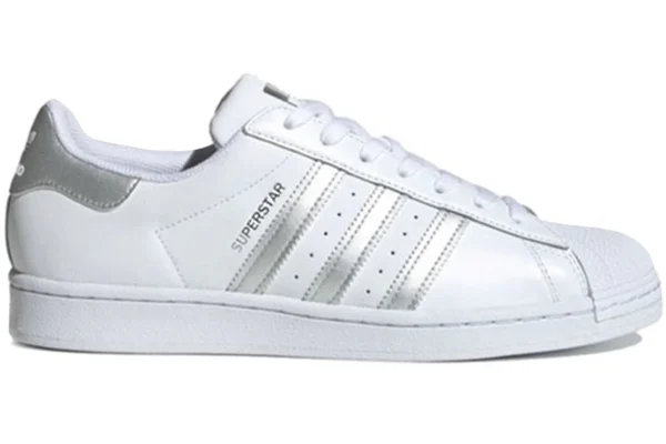 adidas Superstar White Silver Metallic